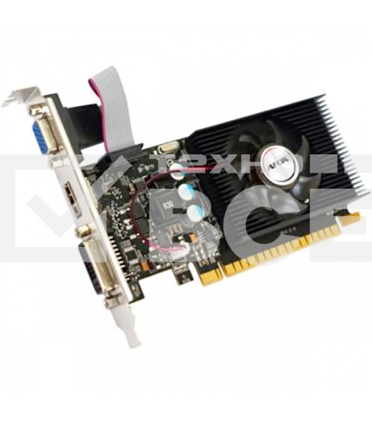 Видеокарта AFOX NVIDIA Geforce GT210 1GB DDR3 64Bit DVI HDMI VGA LP Single Fan