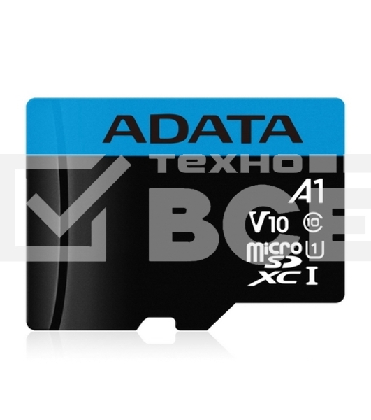 Флеш карта microSD 64GB ADATA microSDHC Class 10 UHS-I A1 100/25 MB/s (SD адаптер)