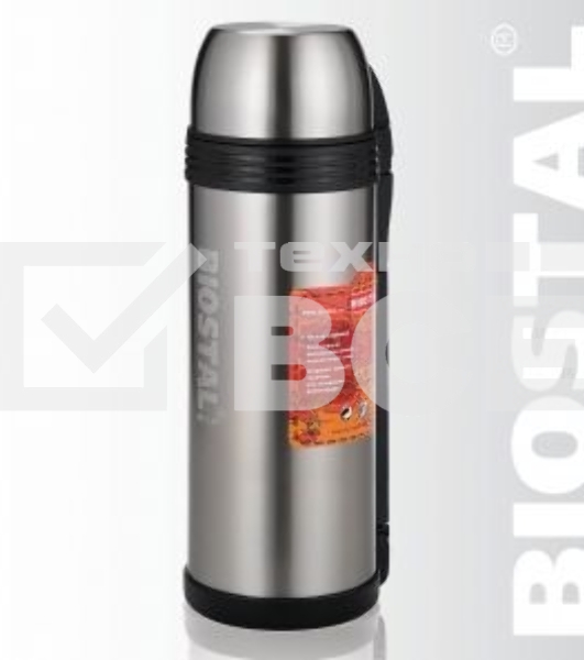 Термос универсальный (для еды и напитков) Biostal Спорт (2 литра) с ручкой, стальной