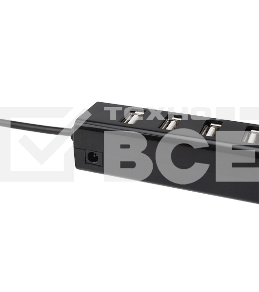 Разветвитель USB Rexant на 7 портов черный