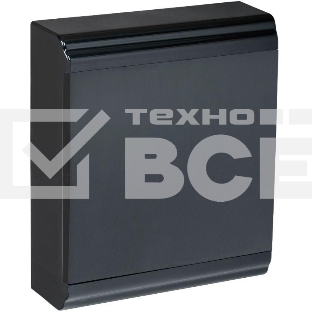 Корпус модульный IEK MKP13-N-01-24-41-K02 пл. нав. ЩРН-П-24 PRIME черный IP41