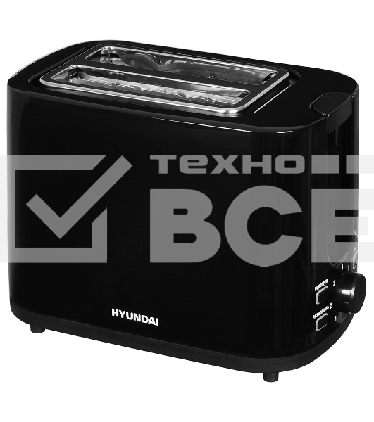 Тостер Hyundai HYT-3501 900Вт черный