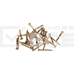 Саморез универсальный Kranz 3,5х30, желтый цинк, пакет (1000 шт/уп), фото 1