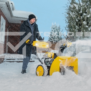 Бензиновая снегоуборочная машина SBM 610S PRO, 212cc, эл.старт, фара, обогрев  Denzel