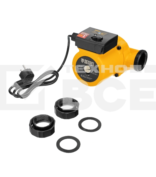 Циркуляционный насос Denzel CP32-8, напор 8 м, 160 л/мин, 1 м кабель, монт. длина 180 мм