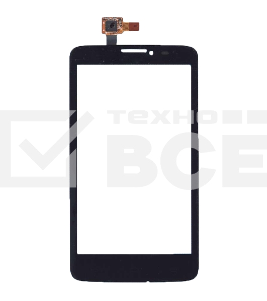 Сенсорное стекло (тачскрин) для Alcatel One Touch Scribe Easy 8000D черное