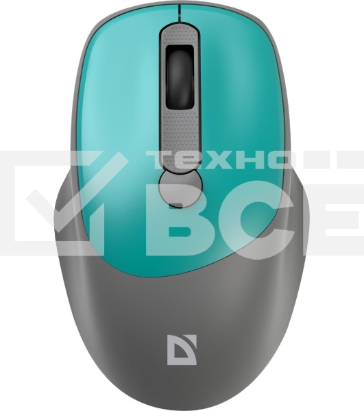 Мышь беспроводная Defender Feam MM-296 мятный, 1600 dpi, радиоканал, USB, кнопки - 4