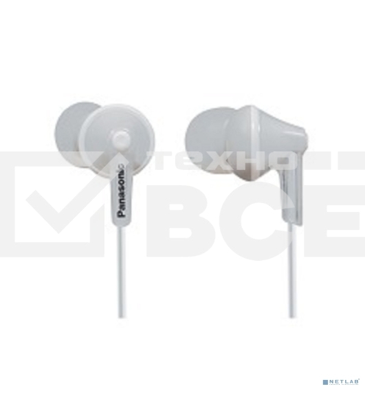 Наушники вкладыши Panasonic RP-HJE125E-W 1.1м белый проводные (в ушной раковине)