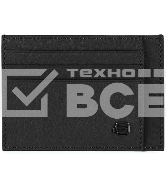 Чехол для кредитных карт Piquadro Black Square PP2762B3R/N черный натур.кожа