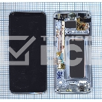 Дисплей для Samsung Galaxy S8 Plus SM-G955F черный с голубой рамкой, фото2
