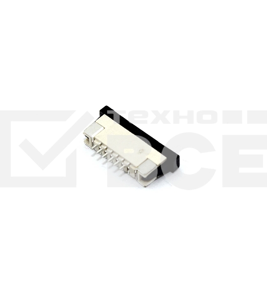 Разъем FPC  Half Coverage Top Contact 1.0K-BS-6PWB 6 pin высота 2мм шаг 1мм