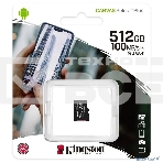 Флеш карта microSDHC 512GB microSDXC Class10 Kingston <SDCS2/512GBSP> UHS-I Canvas Select up to 100MB/s без адапт, фото4