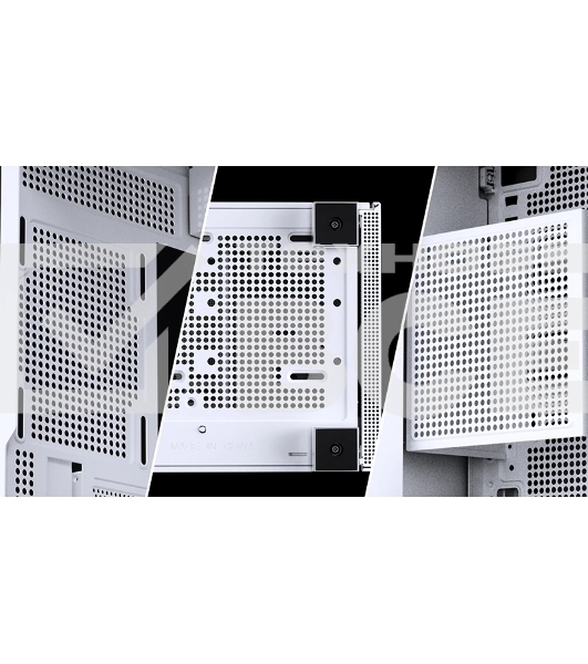 Корпус без блока питания Case JONSBO D41 MESH, Midi-Tower, TG, no fan, 1xUSB-A 3.2 + 1xUSB-C 3.2, ATX, mATX White