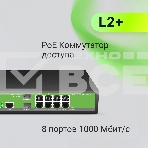 Коммутатор Digma DSP708G-2S-T135 (L2+) 8x1Гбит/с 2SFP 8PoE 8PoE+ 135W управляемый, фото14