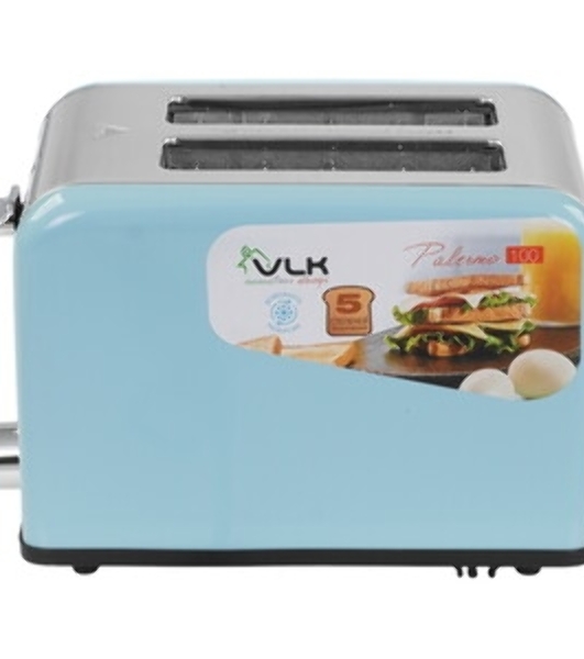 Тостер VLK Palermo 100 голубой, 900 Вт, 2 слота