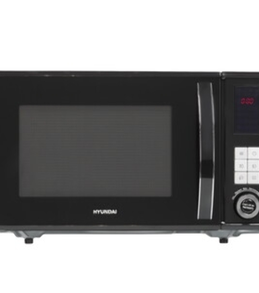 Микроволновая печь Hyundai HYM-D3010 черный, 23 л, 800 Вт, переключатели - кнопки, поворотный механизм
