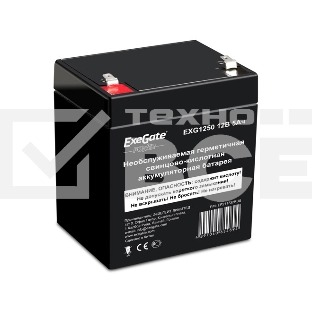 Батарея ExeGate EP211732RUS HR 12-5/EXG1250 (12V 5Ah 1221W), клеммы F2