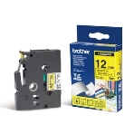 Наклейка ламинированная Brother TZe-631 (12 мм черн/желт, аналог TZ-631), фото 1