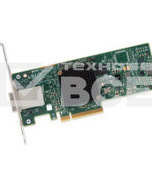 Контроллер LSI SAS9300-8E (PCI-E 3.0 x8, LP, EXTERNAL) SGL SAS12G, 8port (2*extSFF8644), Каб.отдельно
