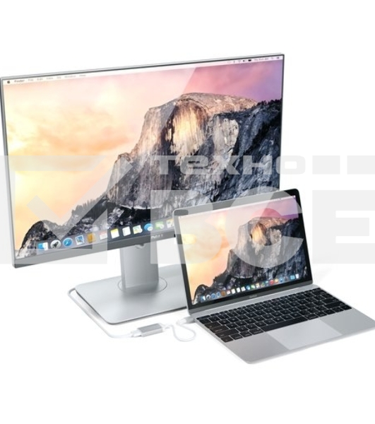 Адаптер Satechi Type-C to HDMI 4K 60HZ. Поддержка 4K/60Hz. Материал корпуса алюминий. Цвет серебряный.