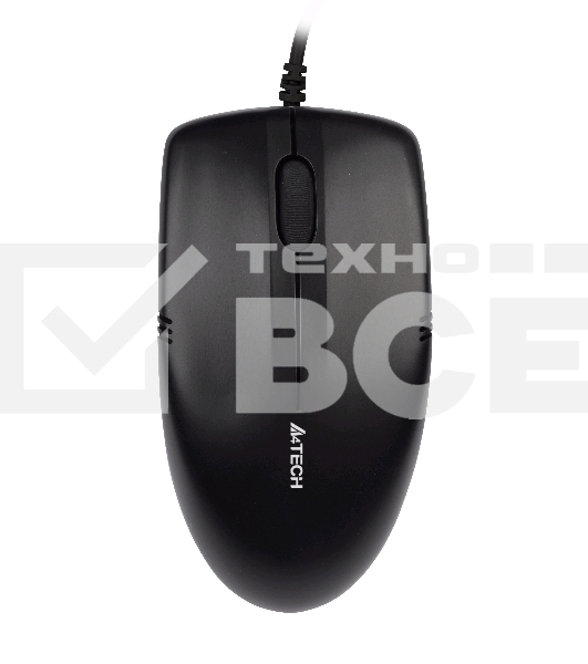 Мышь проводная A4Tech OP-530NU черный, 1200 dpi, USB, кнопки - 3