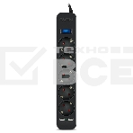 Фильтр SVEN SF-05LU 3.0 м (5 евро розеток,2*USB(2,4А)) черный, цветная коробка Surge protector SVEN SF-05LU 3.0 м (5 евро розеток,2*USB(2,4А)) черный, цветная коробка, фото5