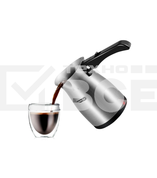 Электрическая турка Centek CT-1099 SS серебристый, исп. кофе -  молотый, 0.5 л, 480 Вт