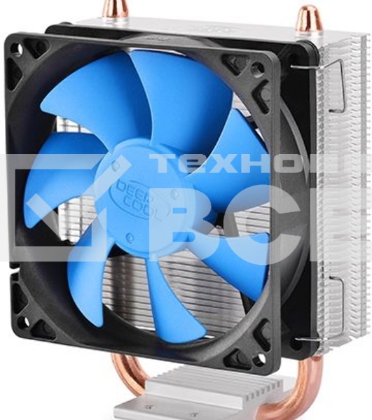 Кулер для процессора DEEPCOOL ICE BLADE 100 PWM синий, 92 мм, алюминий/медь, 2200 об/мин, 29 дБ, 4 pin, 100 Вт, 135 мм