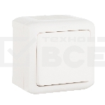 Электроустановочные изделия Legrand Legrand 782305 Кнопка Quteo IP44 (Белый), фото 1