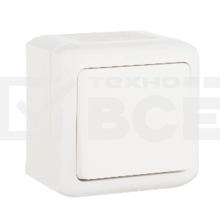 Электроустановочные изделия Legrand Legrand 782305 Кнопка Quteo IP44 (Белый)
