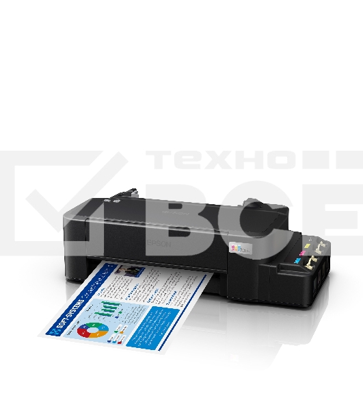 Принтер струйный Epson L121 (C11CD76414), A4, цветной, печ. до 9 стр/мин. (ч/б) до 4.8 стр/мин. (цвет), 720 x 720 dpi, USB