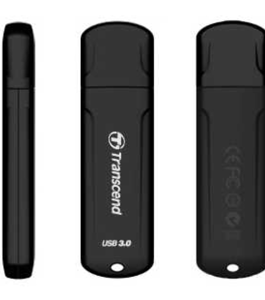 Флешка USB Transcend JetFlash 750 (TS64GJF750K), 64Gb, USB 3.0, R/W 130/40, черный