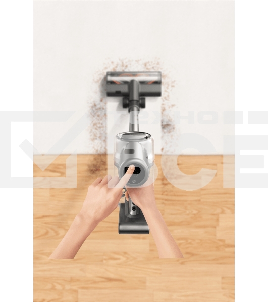 Пылесос вертикальный Dreame V11 SE серебристый, питание от аккумулятора, 150 Вт, уборка сухая, пылесборник 0.5 л, работа от АКБ max 60 мин