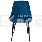 Стул для кухни Бюрократ KF-5_2 Velvet 29 комплект 2шт, темно-синий, металл черный на ножках (KF-5/VELV29_2), фото3