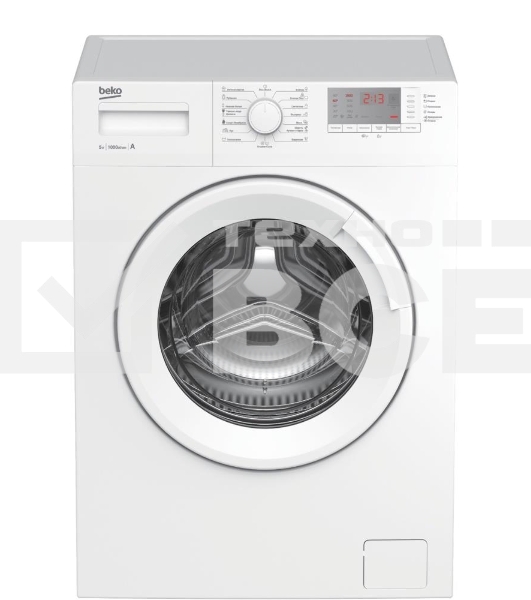 Стиральная машина Beko WRS5512BWW белый, загрузка фронтальная 5 кг, 1000 об/мин., класс: А