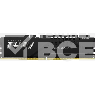Оперативная память Kingston Fury Beast, DDR5, 32GB (1x32GB), 5600MHz, CL40, с радиаторами, черный