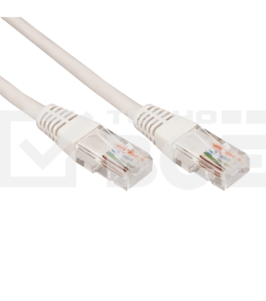 Патч-корд U/UTP, CAT 5e, RJ45-RJ45, 26AWG, ZH нг(А)-HF, серый, 1м  REXANT
