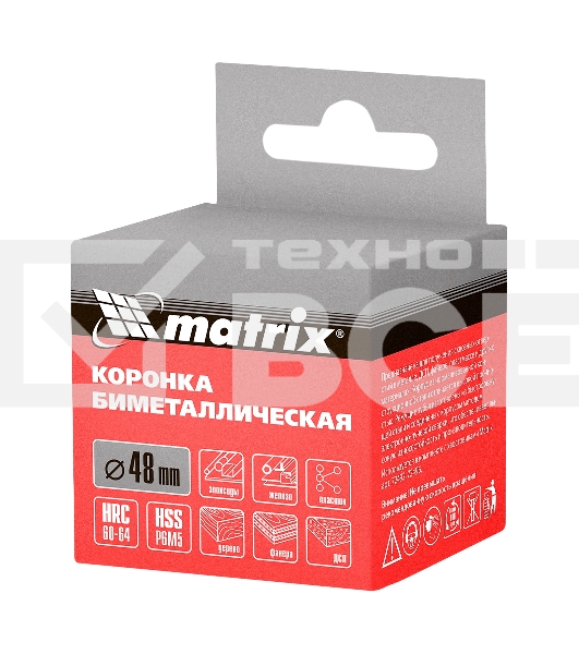Коронка BIMETAL, 48 мм Matrix