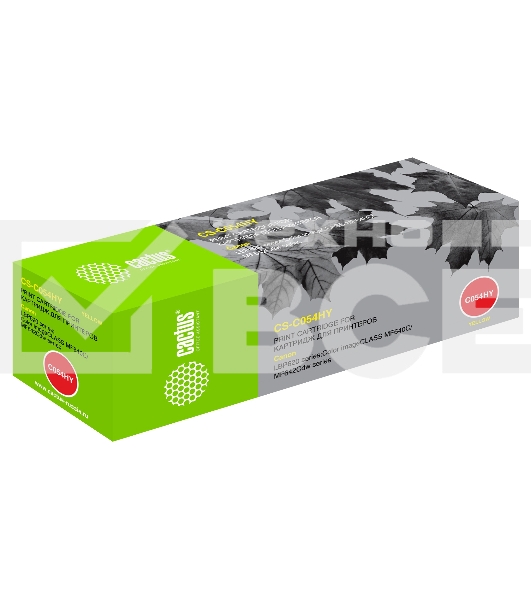 Картридж лазерный Cactus CS-C054HY жёлтый (2300 стр.) для Canon LBP 621Cw/623Cdw/641Cw/643Cdw