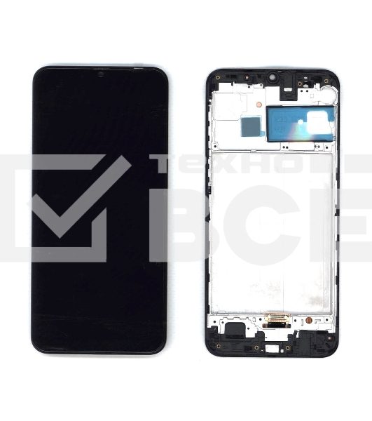 Дисплей для Samsung Galaxy M21 SM-M215 в сборе с тачскрином и рамкой (TFT) черный