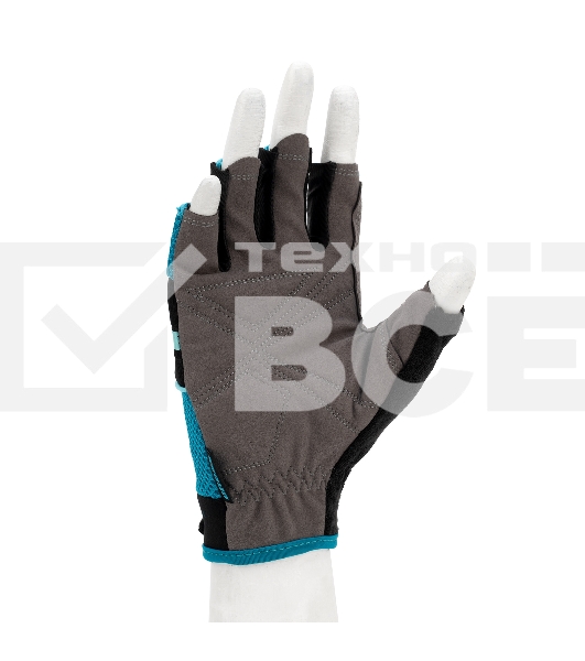 Перчатки комбинированные облегченные Gross открытые пальцы, AKTIV, размер М (8)