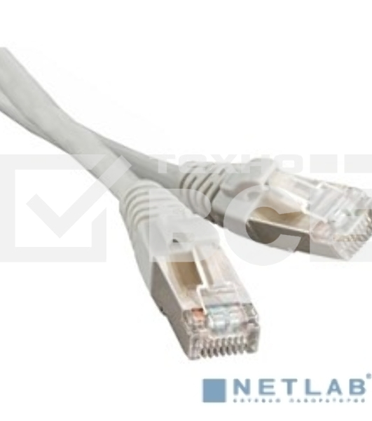 Патч-корд Hyperline PC-LPM-STP-RJ45-RJ45-C6a-5M-LSZH-GY Патч-корд FTP, Cat.6a, LSZH, 5 м, серый