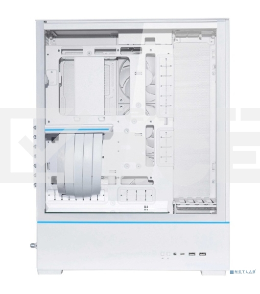Корпус Lian Li SUP01W / White / 3 x 120mm PWM Fan / PCIe4.0 Riser Cable / Mid-Tower, TG / G99.SUP01W.R0