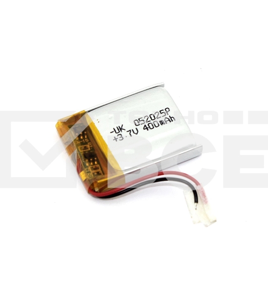 Аккумулятор Li-Pol (батарея) 5*20*25мм 2pin 3.7V/400mAh