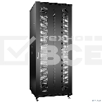 Шкаф серверный напольный Cabeus, IP20, 42U, 2055х800х1000 мм (ВхШхГ), дверь: перфорация, боковая панель: сплошная, разборный, черный, фото4