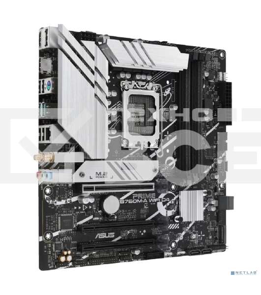 Материнская плата ASUS PRIME B760M-A WIFI D4, LGA 1700, Intel B760, 4xDDR4, 4xSATA, 2xM.2, 1xPCIe 4.0 x16, 1xPCIe 4.0 x4, 1xPCIe 4.0 x1, 2xHDMI, 1xDP, 1x 2.5Gb LAN, 2xUSB-A 3.2 Gen 2, 4xUSB-A 2.0, 3x3.5 мм, 7.1, mATX