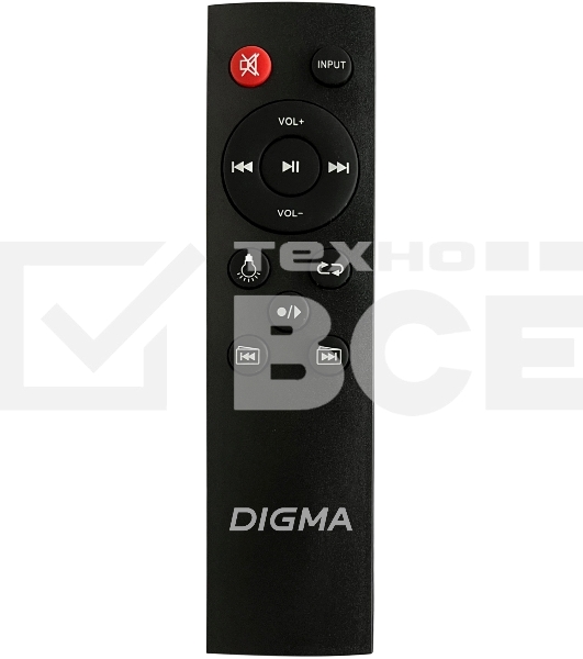 Минисистема Digma D-MC1700 черный 30Вт FM USB BT micro SD