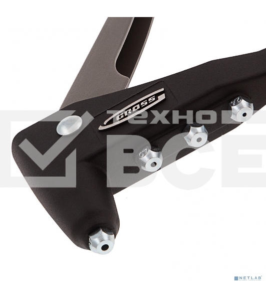 Заклепочник литой GROSS 40401заклепки 2,4-4,8мм