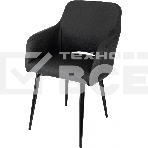 Кресло офисное Бюрократ CH-380F черный, эко.кожа, на ножках металл, фото4