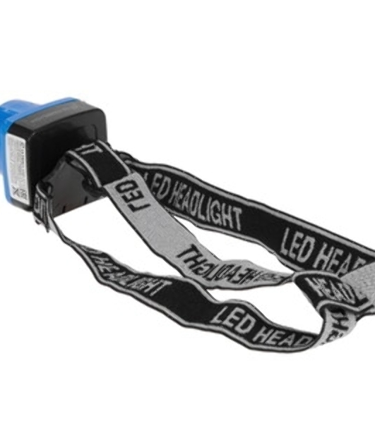 Фонарь ULTRAFLASH LED5374фонарь налобн аккум 220В. голубой. 0.4 ВаттLED. 1 реж. пласт. бокс